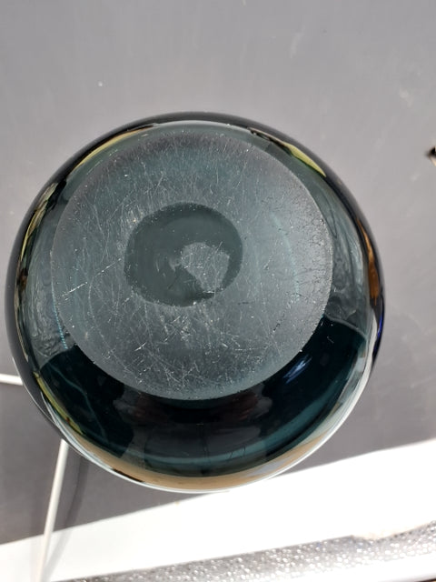 Petroleum blå vase